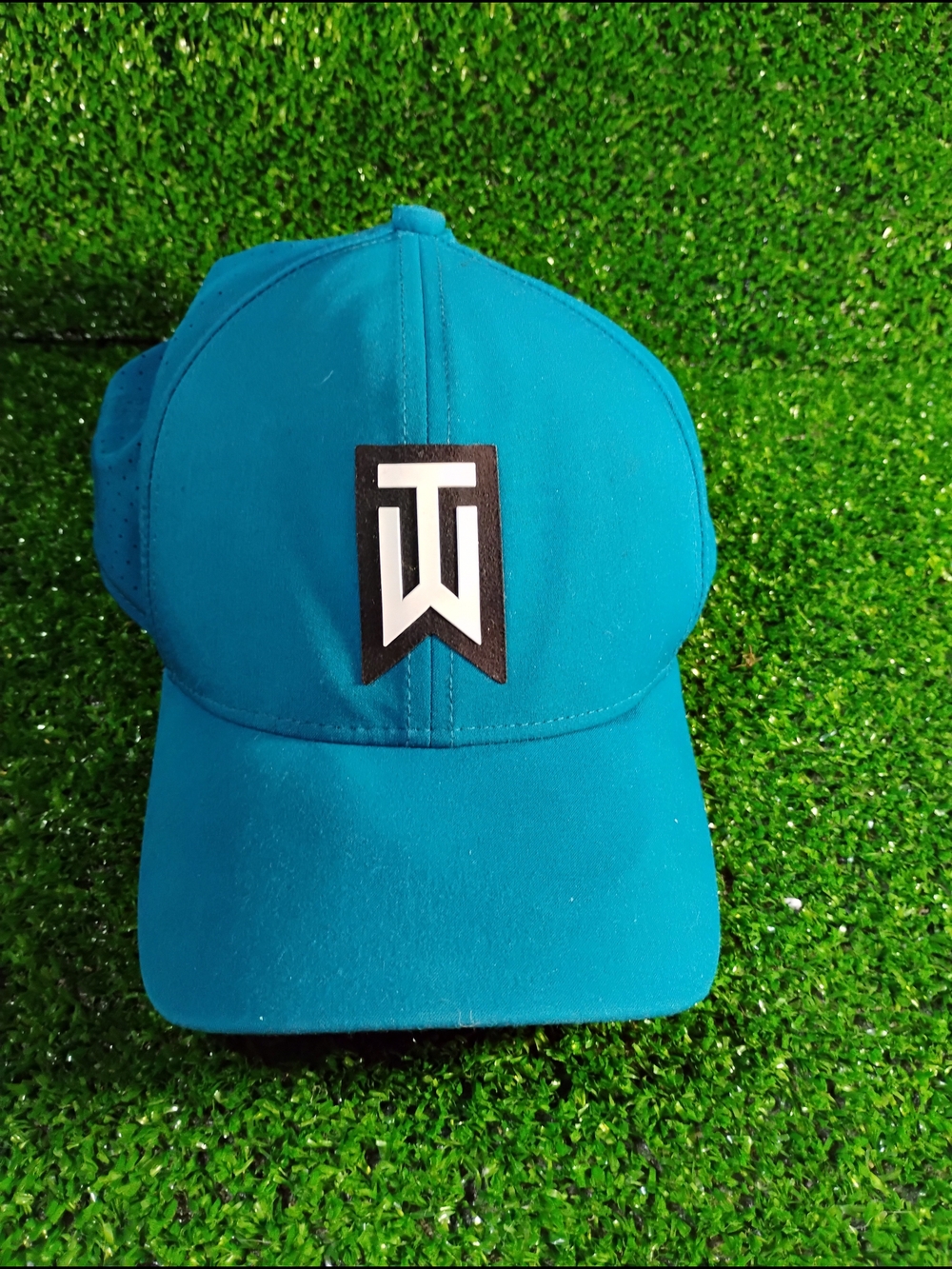 Nike Golf Blue and Black Perforated Performance Cap Tiger Tw